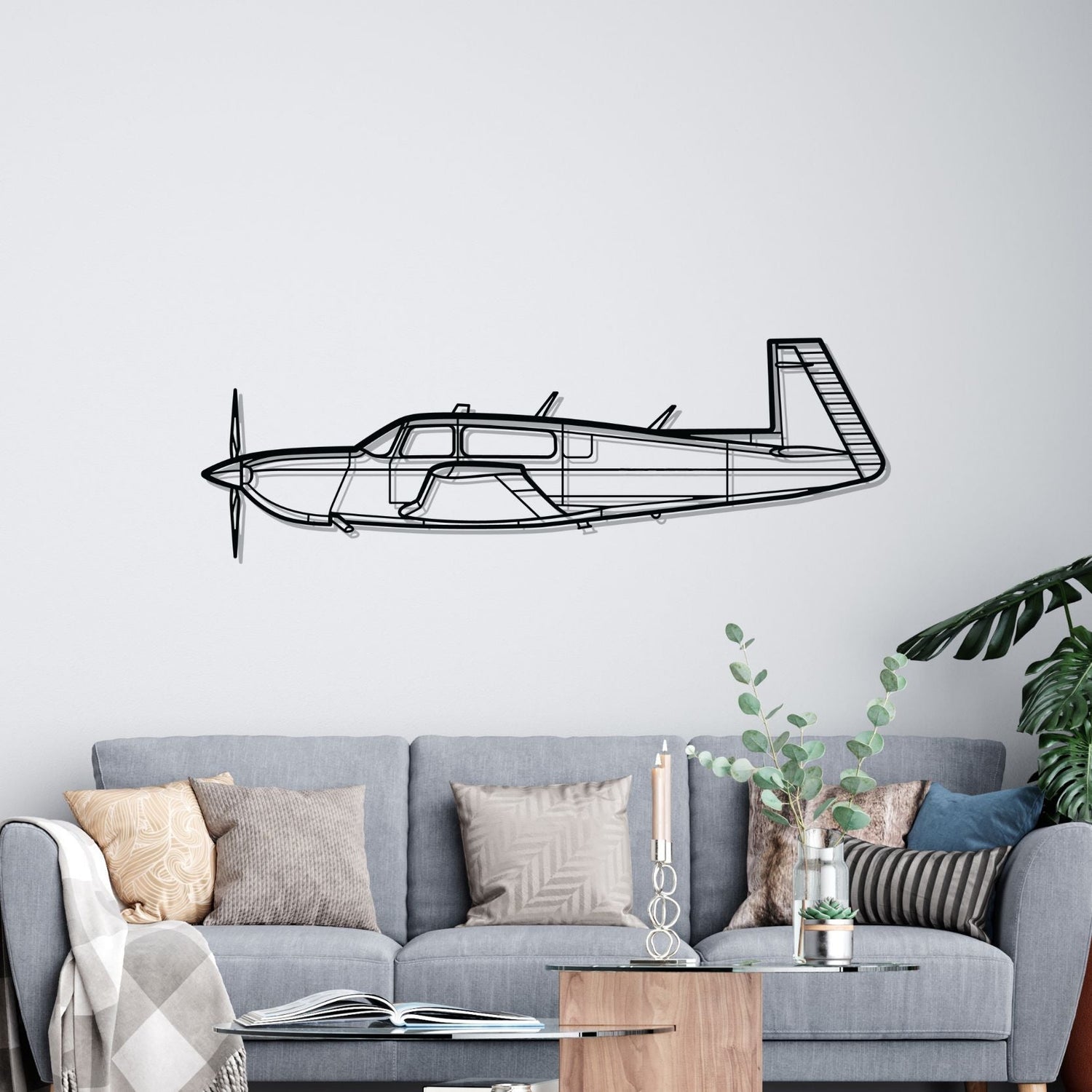 Décoration murale en métal - M20K Silhouette aircraftvibes