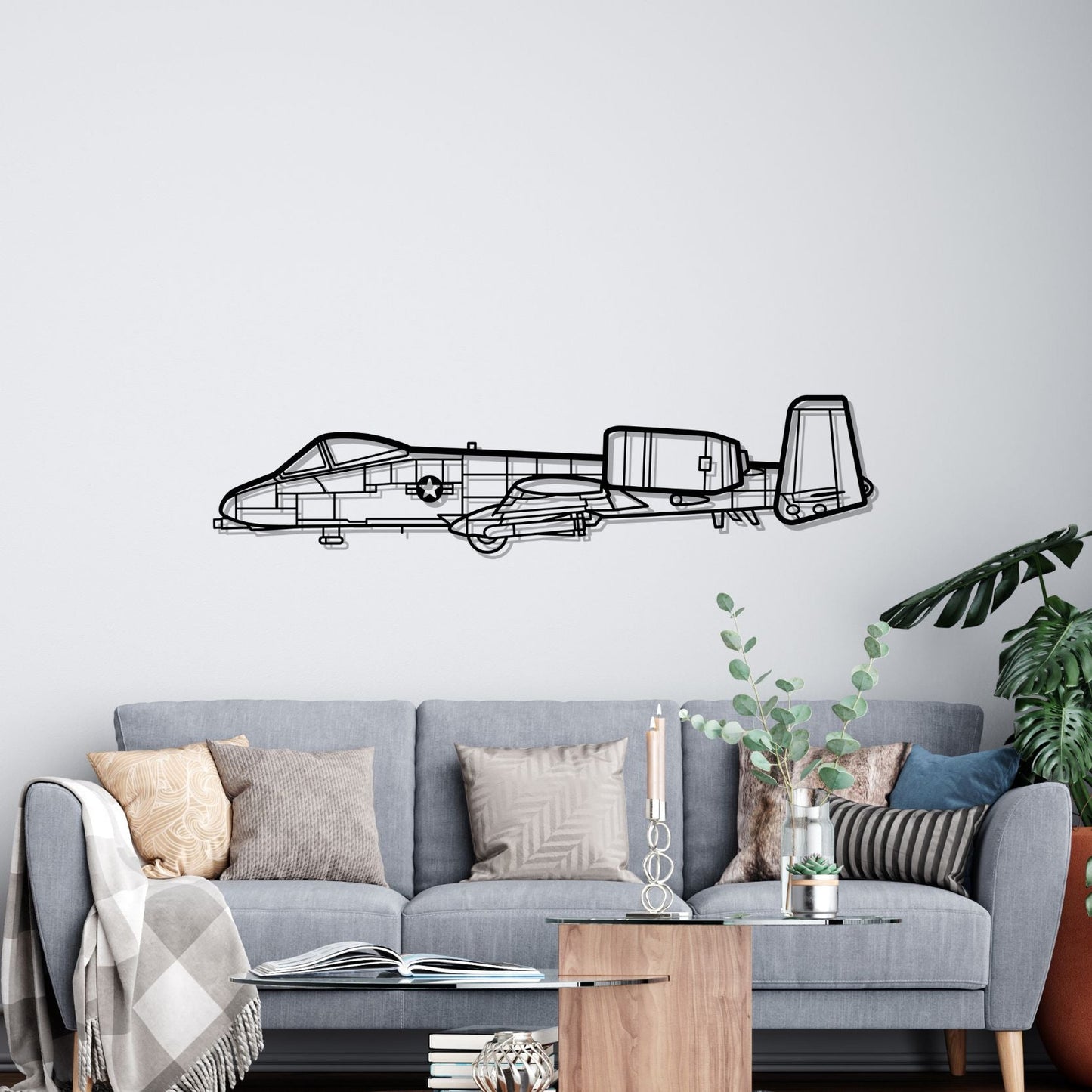 Décoration murale en métal - A-10 Thunderbolt