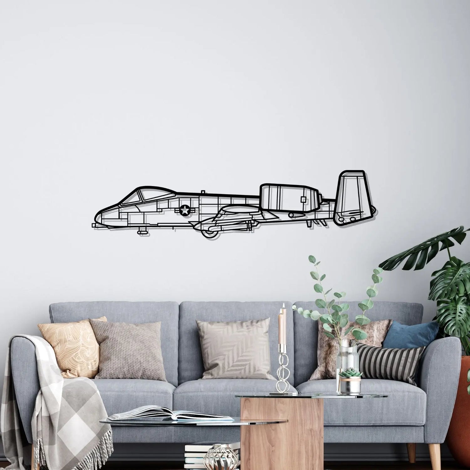 Décoration murale en métal - A-10 Thunderbolt aircraftvibes