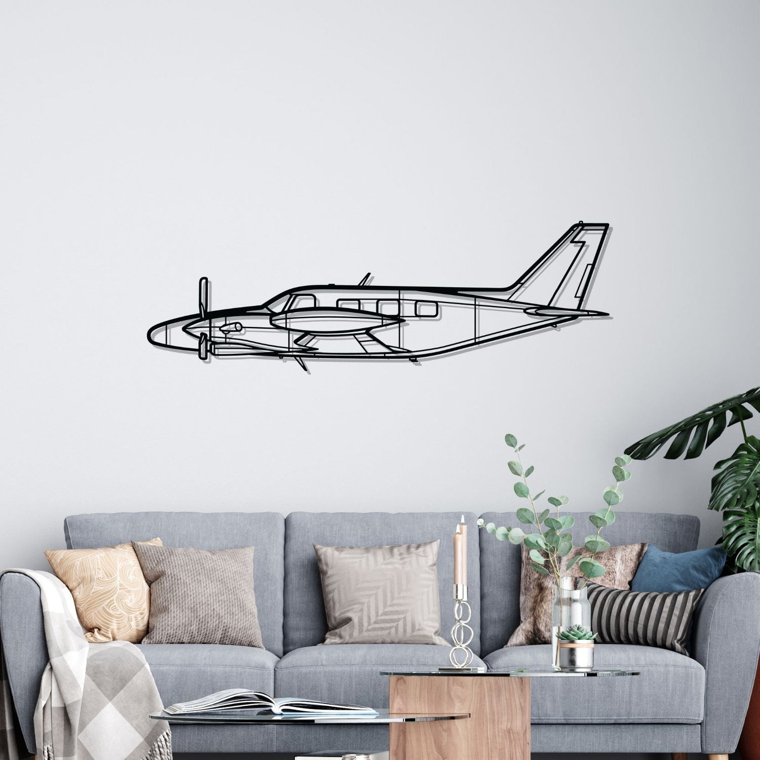 Décoration murale en métal - PA-31T Cheyenne aircraftvibes