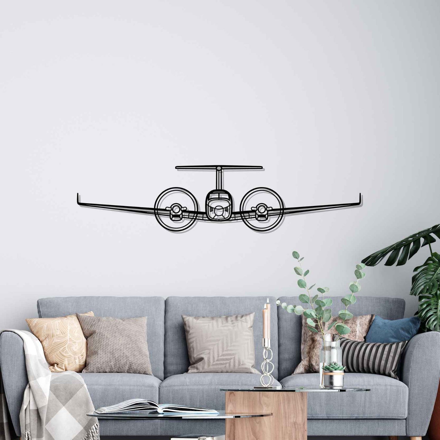 Décoration murale en métal - King Air aircraftvibes