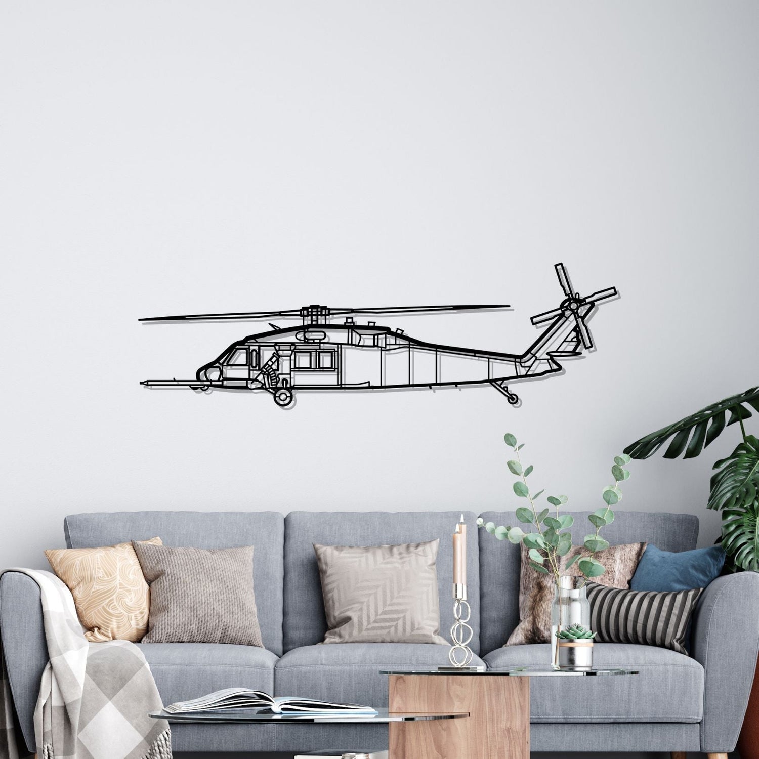Décoration murale en métal - HH-60 Pave aircraftvibes