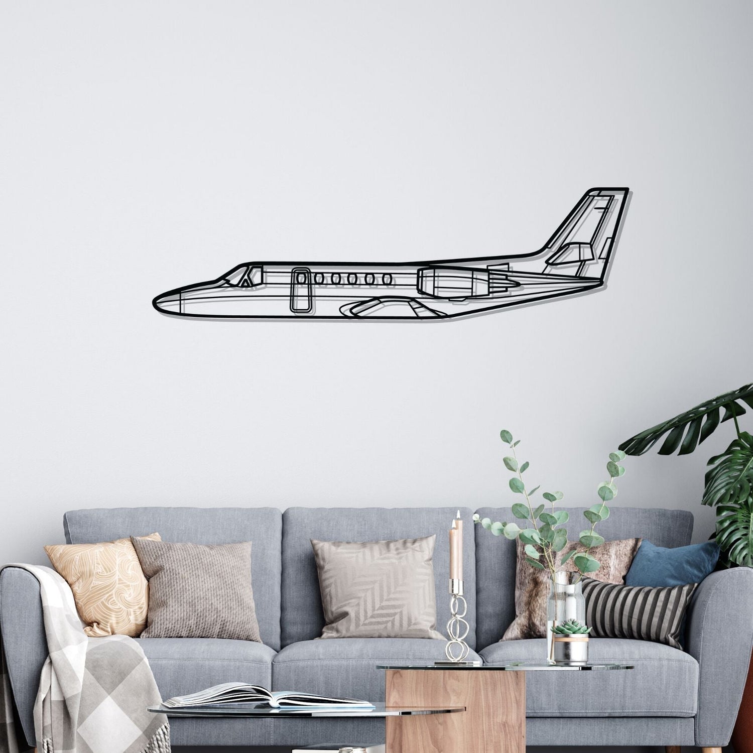 Décoration murale en métal - Citation II aircraftvibes