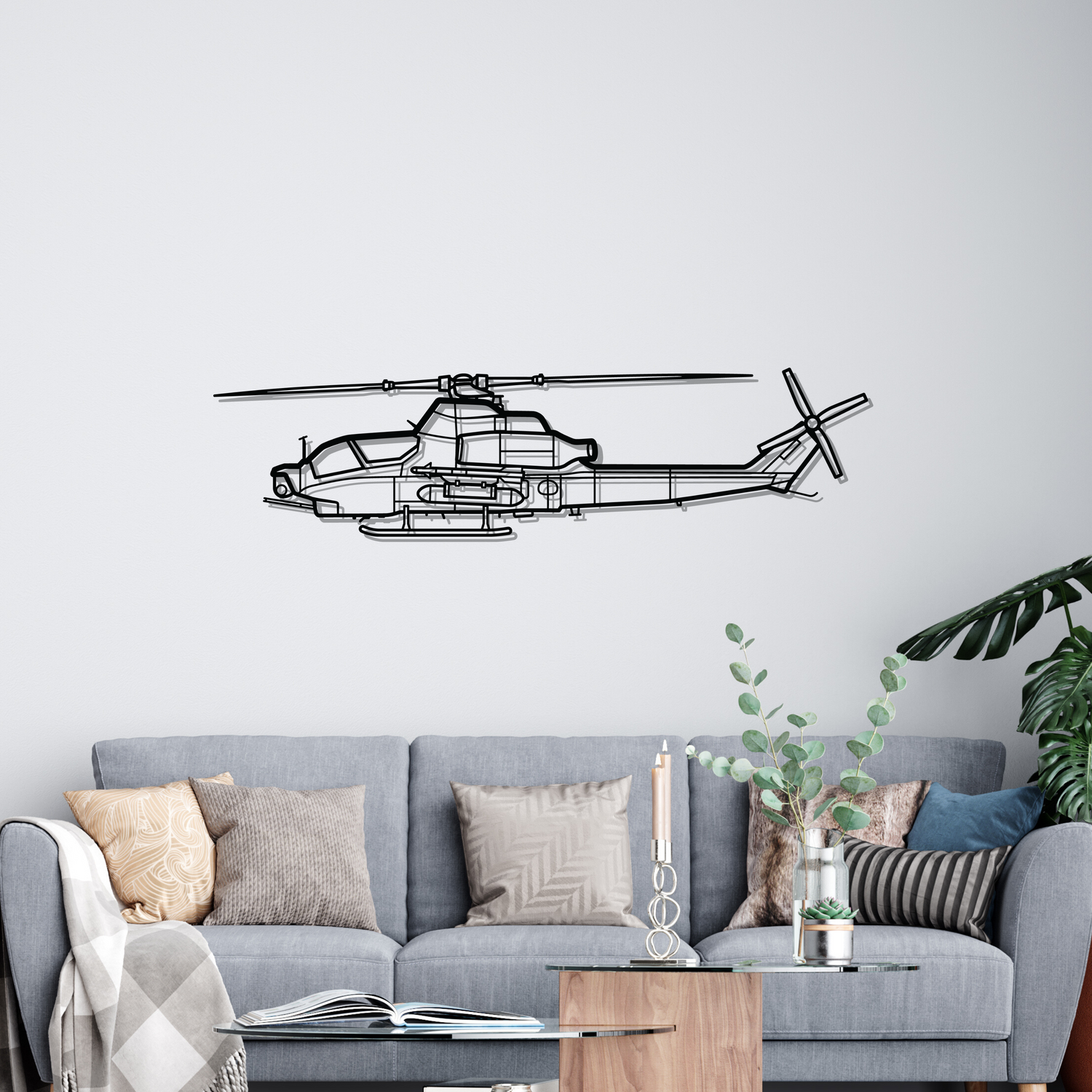 Décoration murale en métal - AH-1Z Viper aircraftvibes