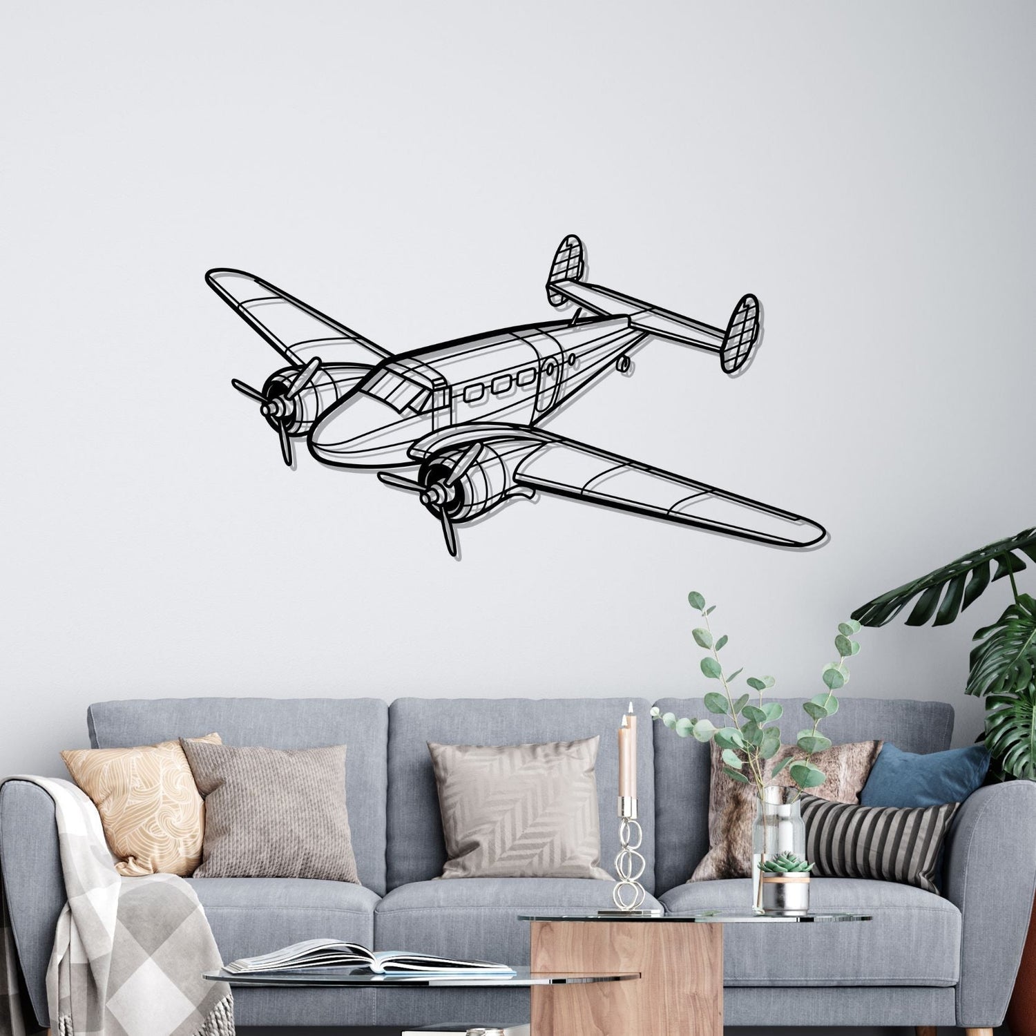 Décoration murale en métal - Model 18 aircraftvibes