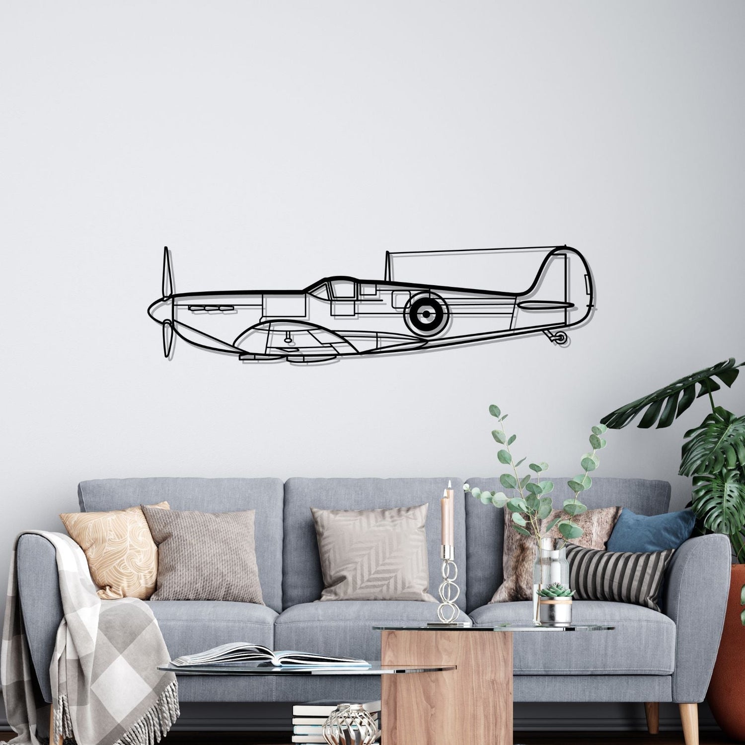 Décoration murale en métal - Spitfire Mk. aircraftvibes