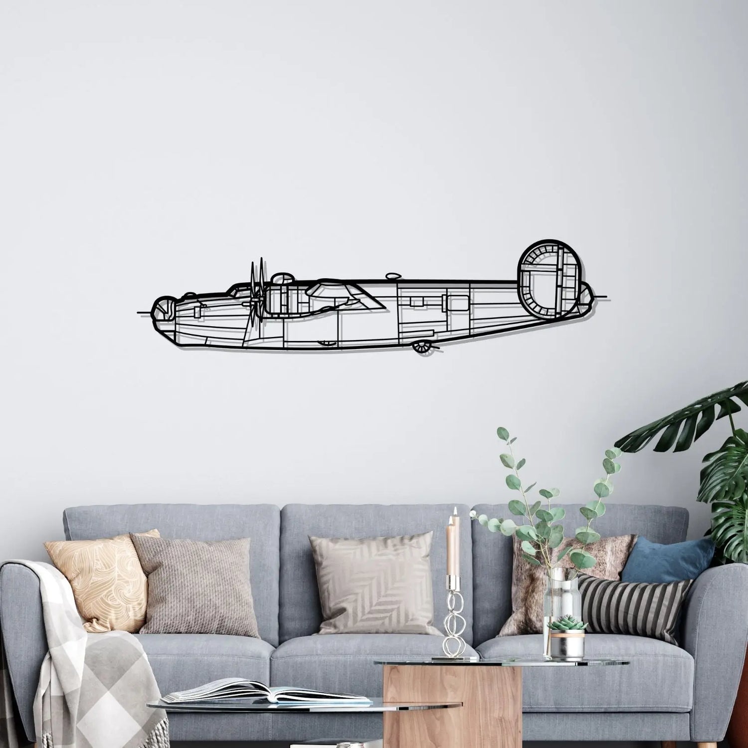 Décoration murale en métal - B-24J Liberator aircraftvibes