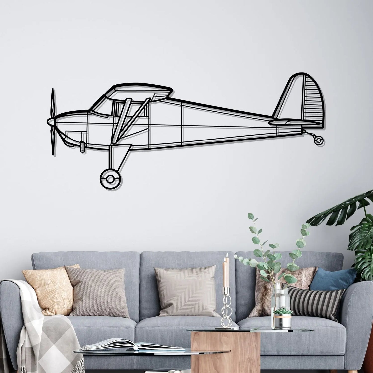 Décoration murale en métal - Luscombe 8A aircraftvibes