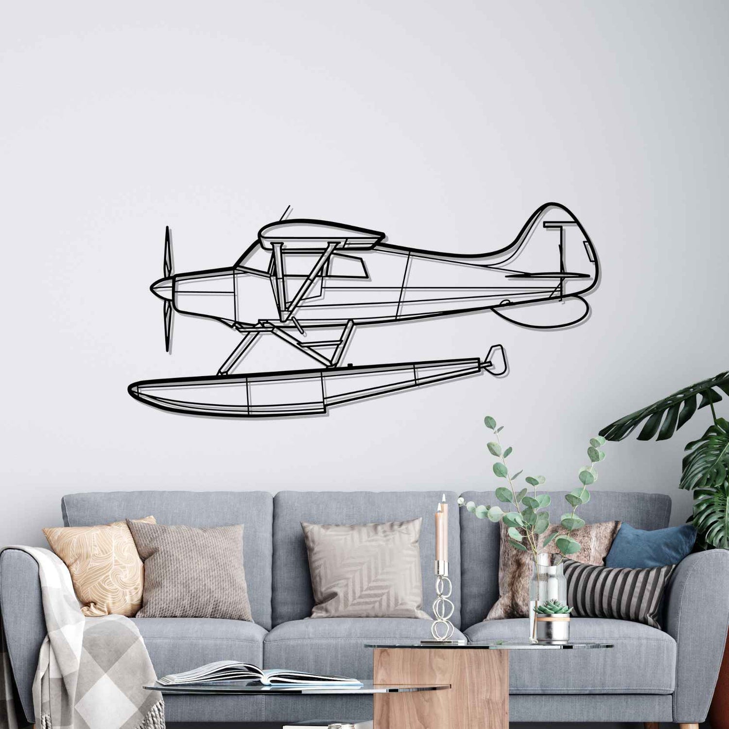 Décoration murale en métal - M-4 Silhouette aircraftvibes