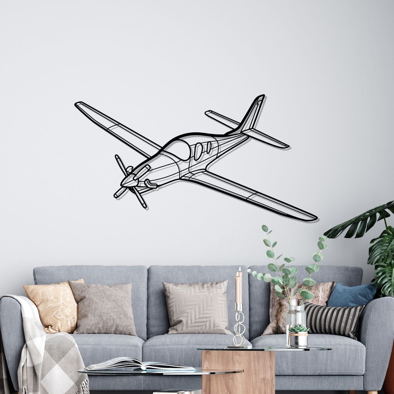 Décoration murale en métal - Evolution Angle aircraftvibes