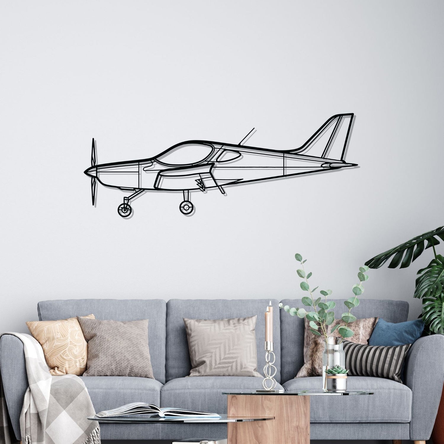 Décoration murale en métal - Bristell Silhouette aircraftvibes