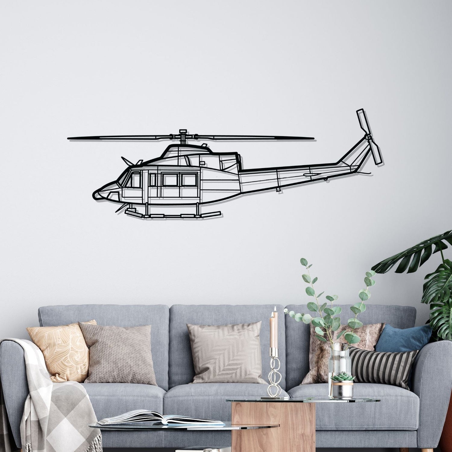 Décoration murale en métal - 412EP Silhouette aircraftvibes