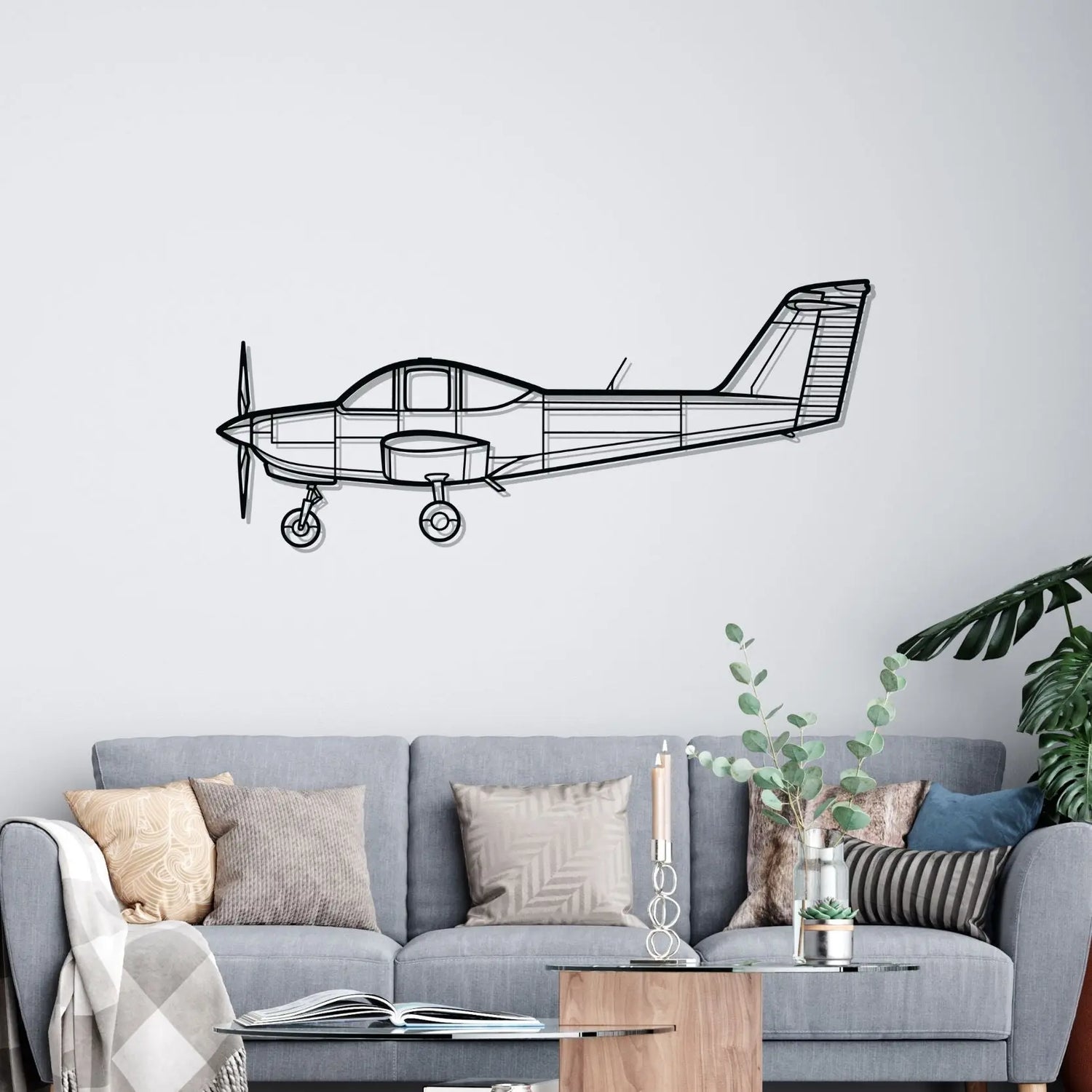 Décoration murale en métal - PA-38 Tomahawk aircraftvibes