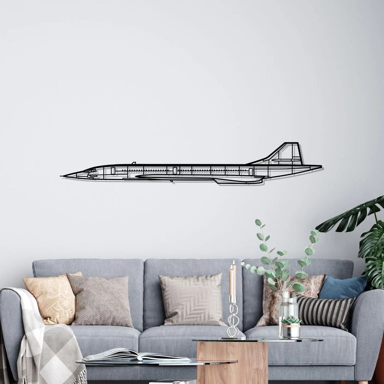 Décoration murale en métal - Concorde Silhouette aircraftvibes