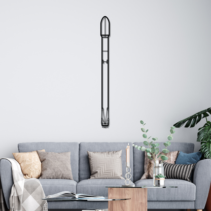 Décoration murale en métal - Falcon 9