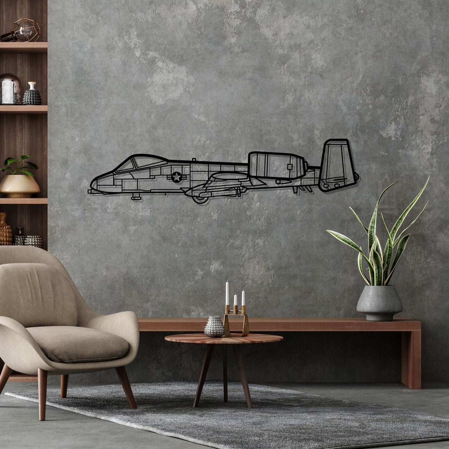 Décoration murale en métal - A-10 Thunderbolt