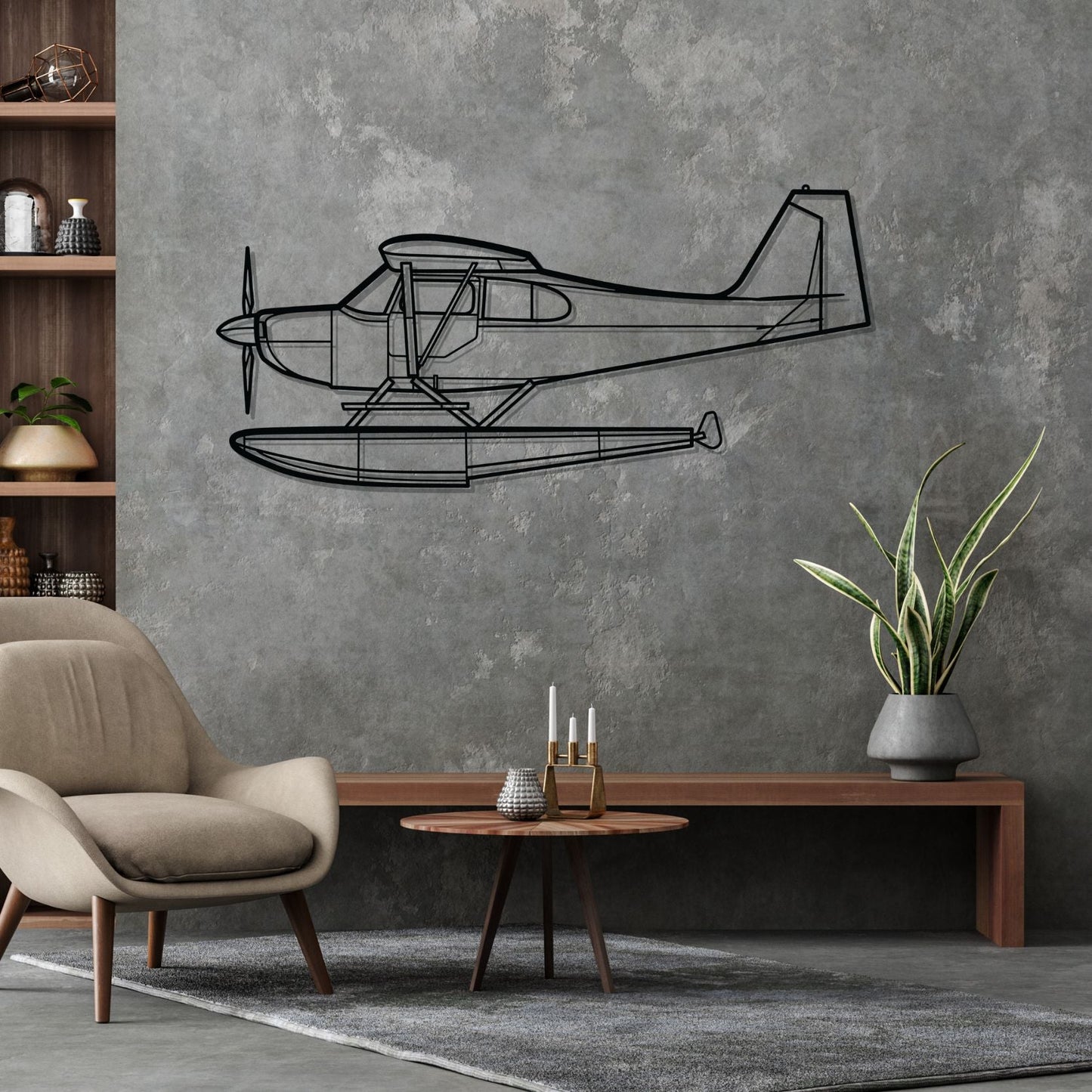 Décoration murale en métal - Citabria Silhouette