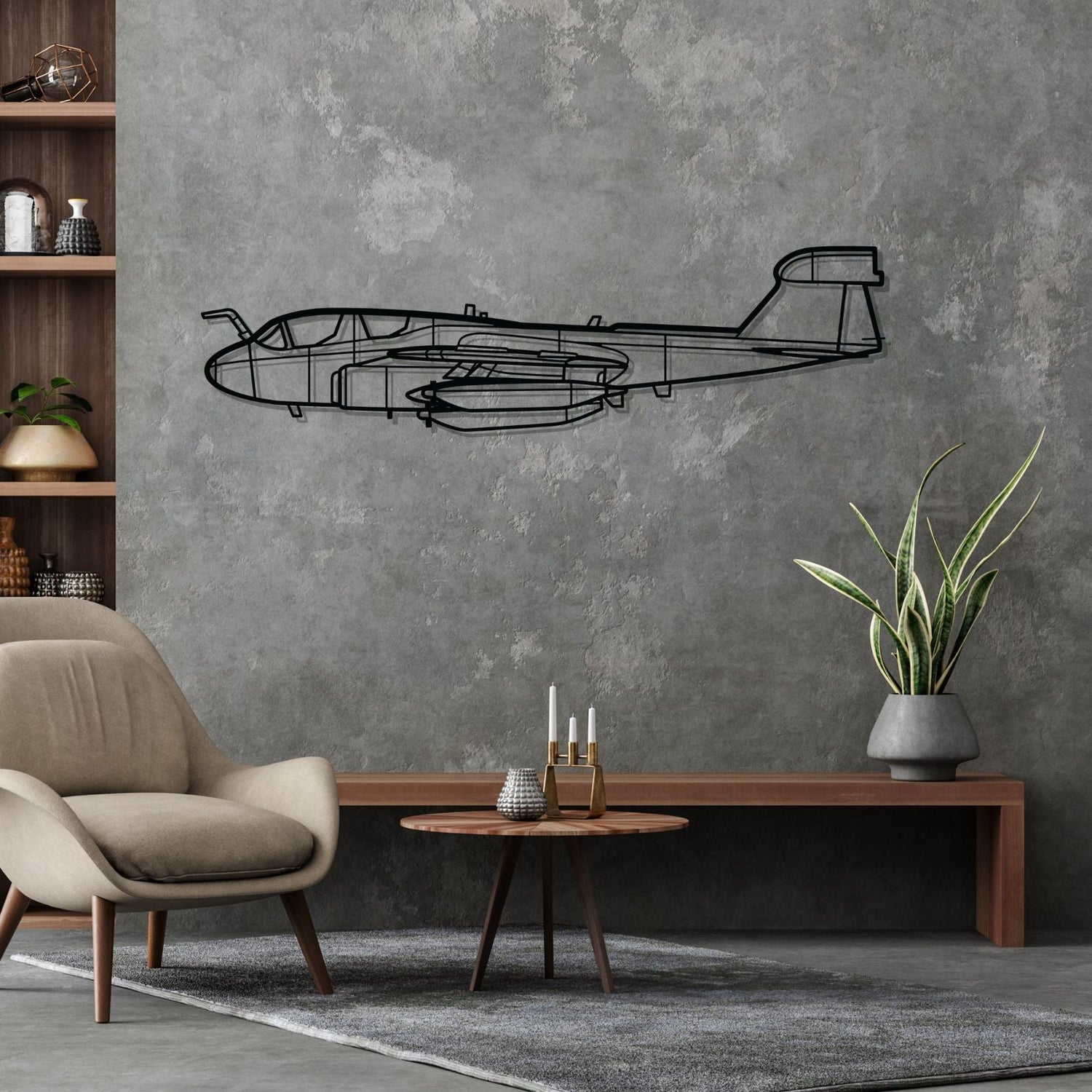 Décoration murale en métal - EA-6B Prowler aircraftvibes