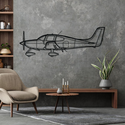 Décoration murale en métal - SR22 Silhouette