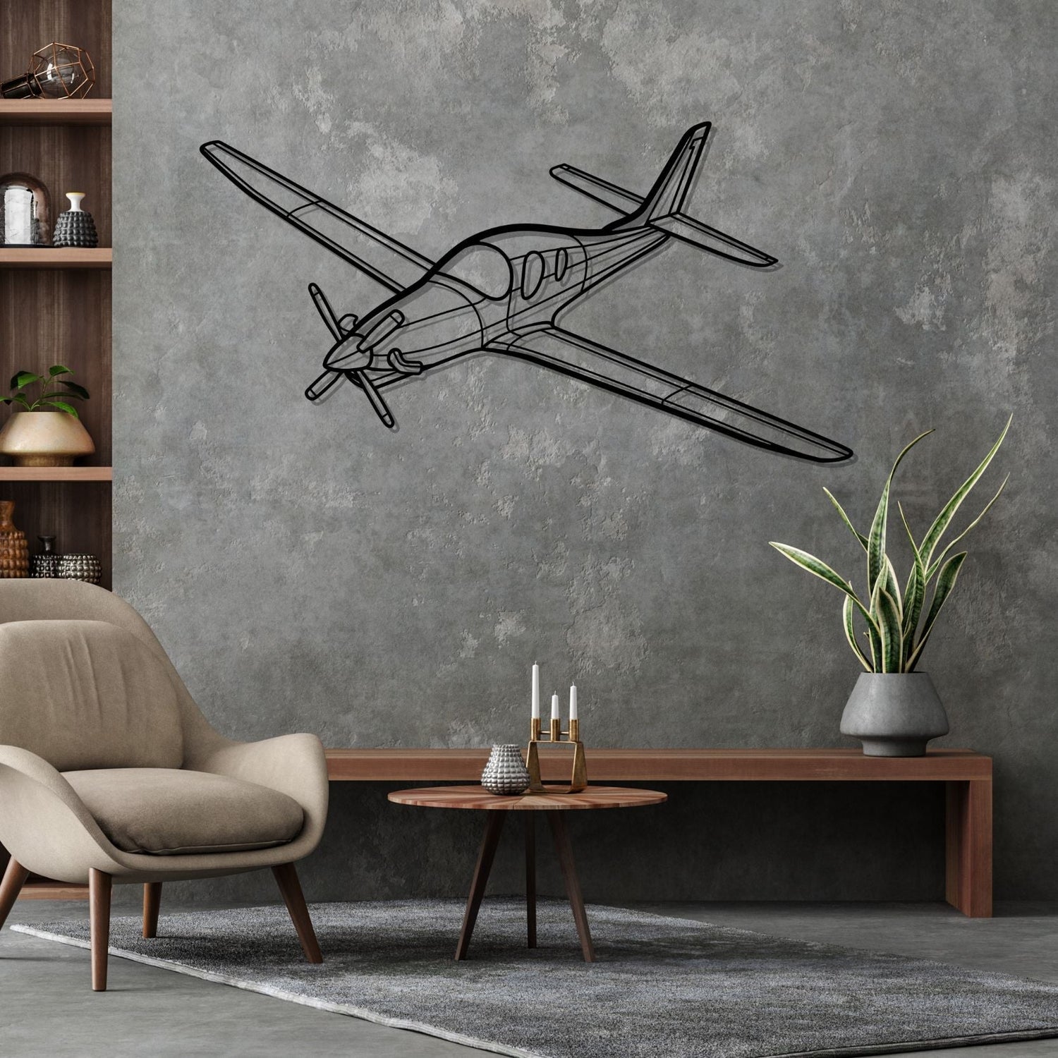 Décoration murale en métal - Evolution Angle aircraftvibes