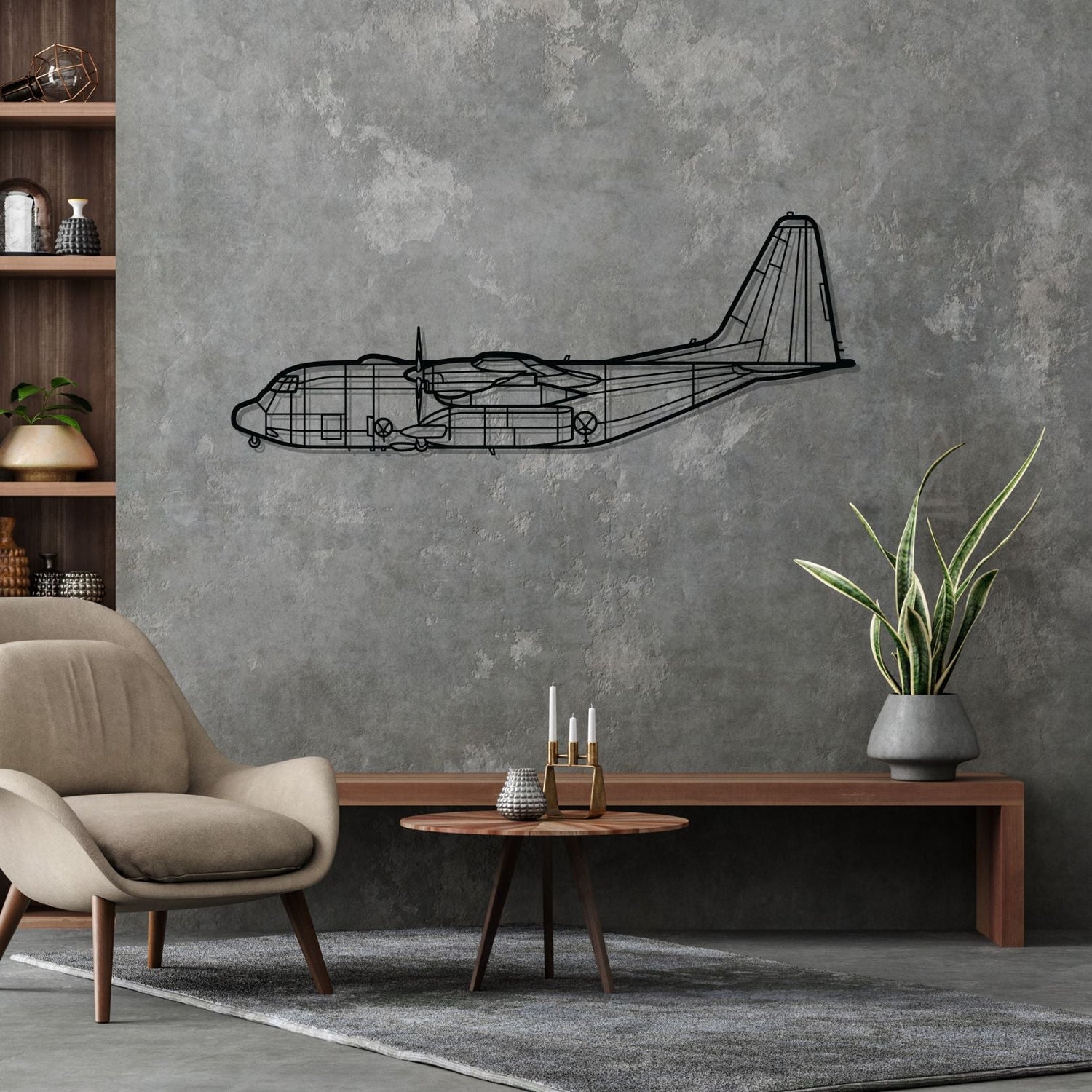 Décoration murale en métal - AC-130J Ghostrider aircraftvibes