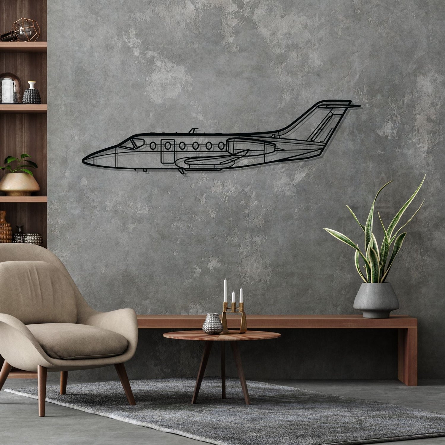 Décoration murale en métal - Hawker 400 aircraftvibes