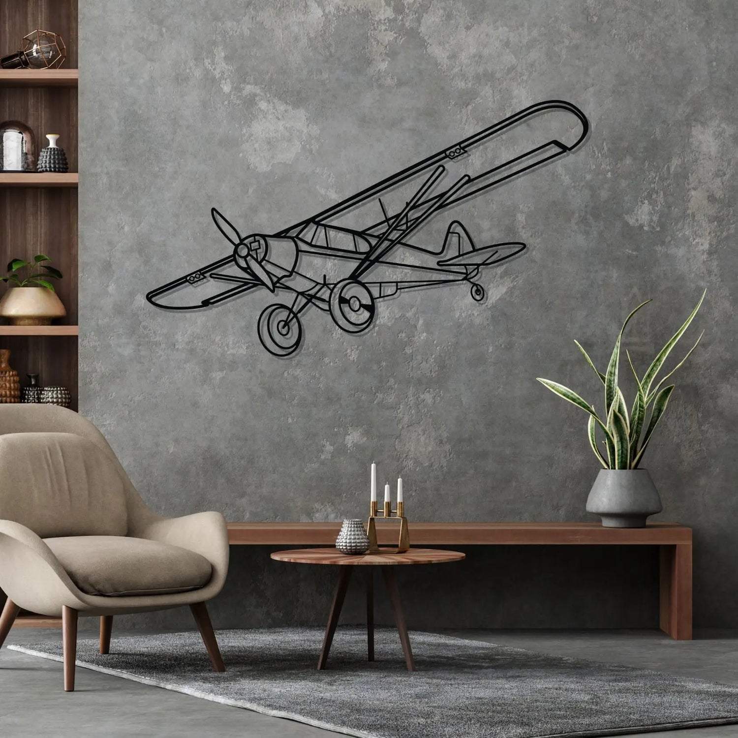 Décoration murale en métal - Super Cub aircraftvibes