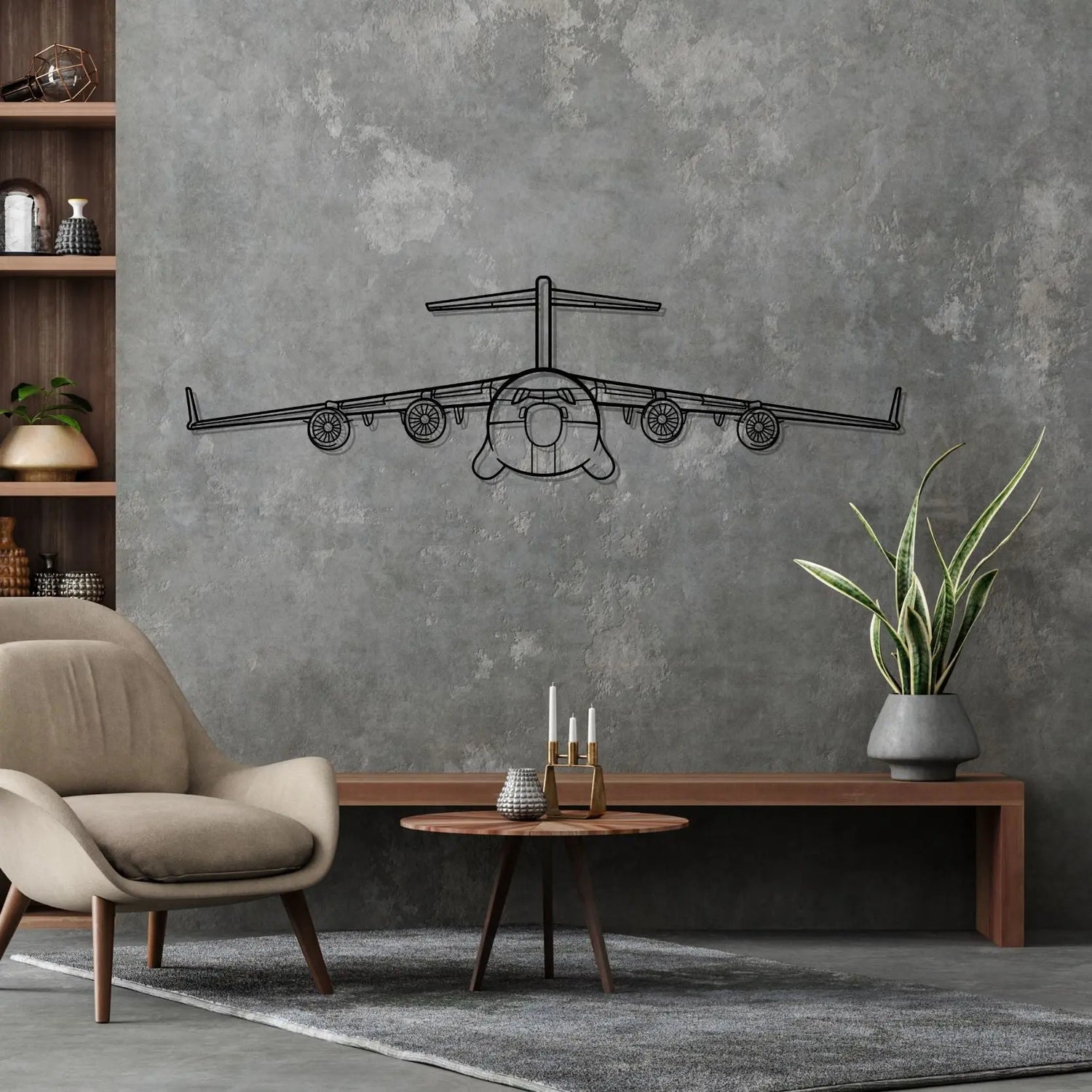 Décoration murale en métal - C-17 Globemaster aircraftvibes