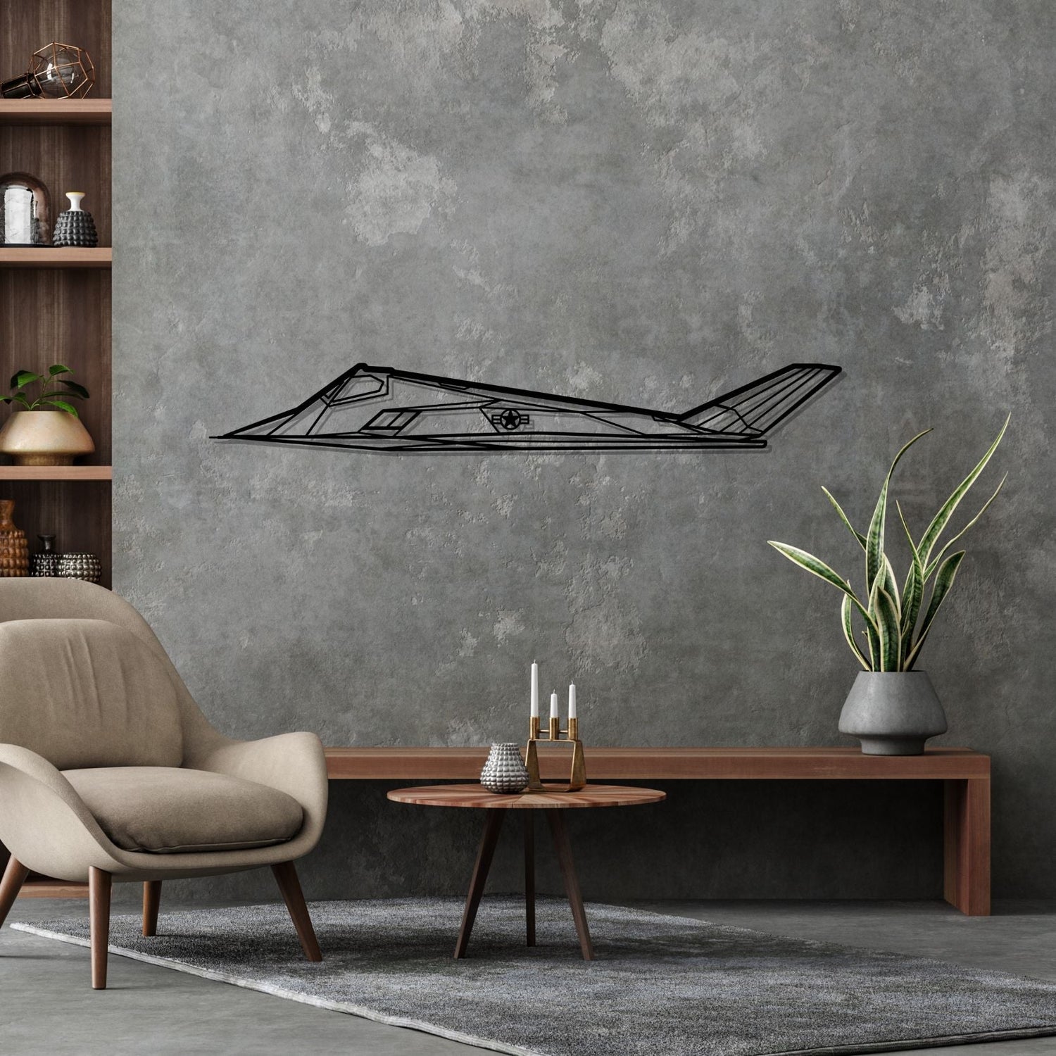 Décoration murale en métal - F-117 Nighthawk aircraftvibes