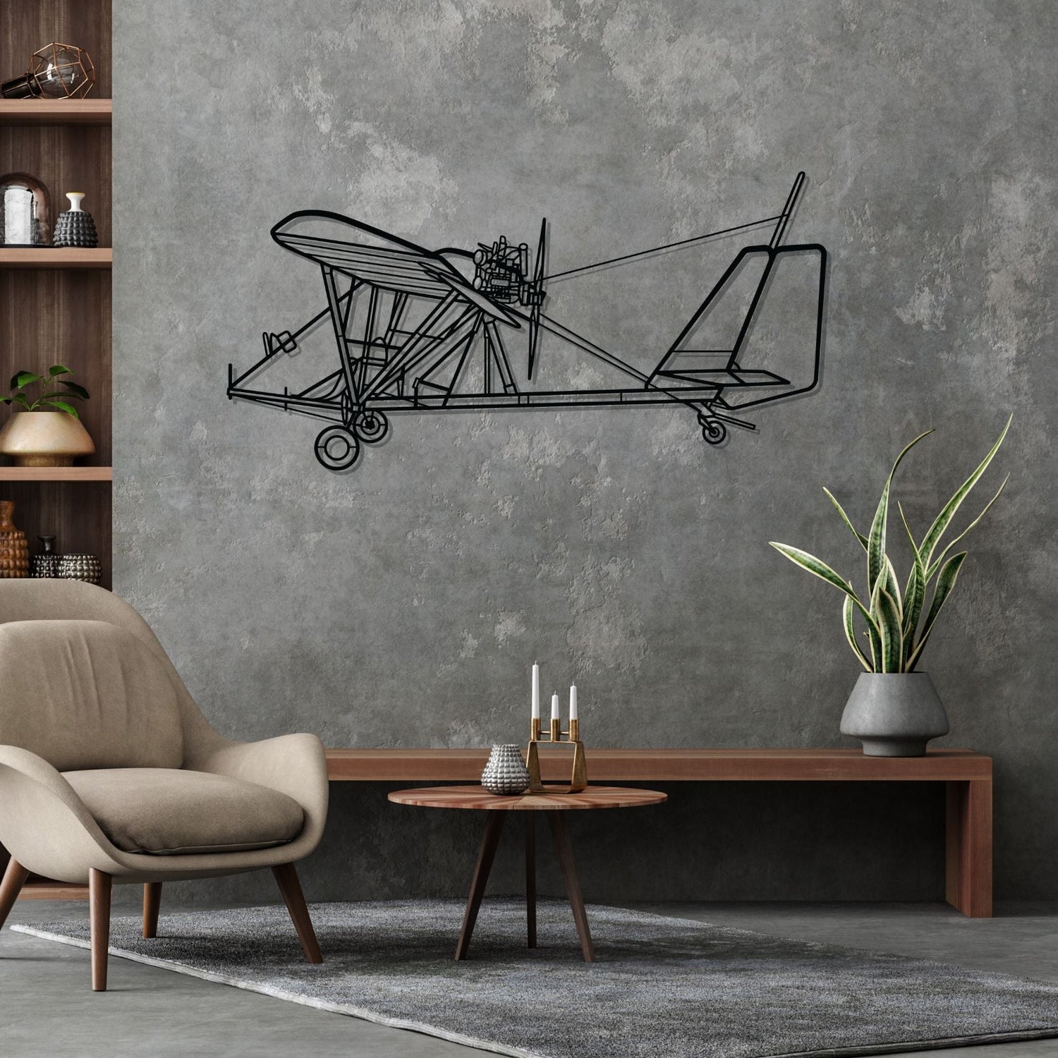 Décoration murale en métal - Dragonfly C aircraftvibes