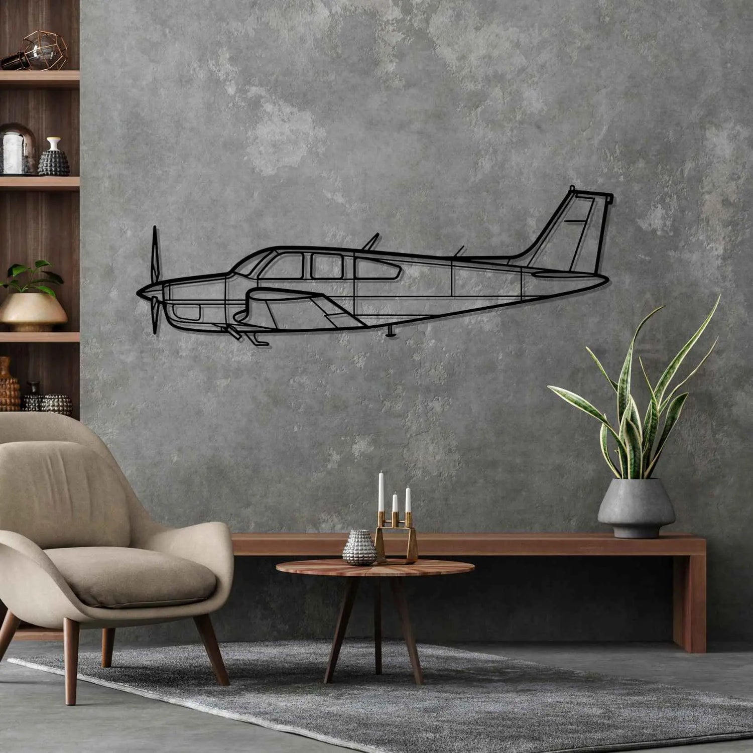 Décoration murale en métal - Bonanza F33A aircraftvibes