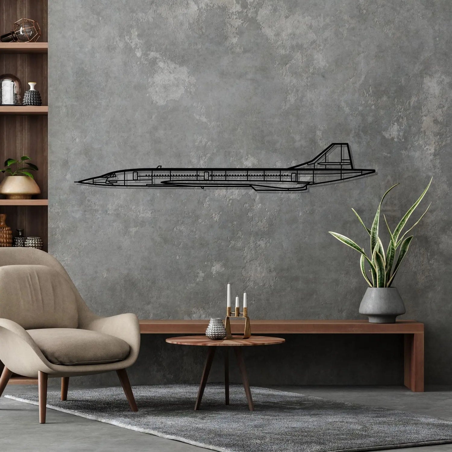 Décoration murale en métal - Concorde Silhouette aircraftvibes