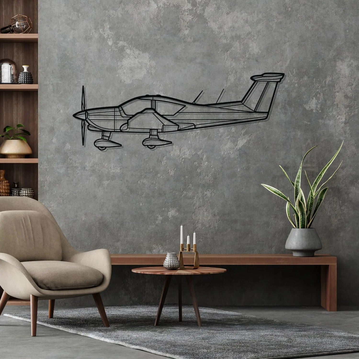 Décoration murale en métal - R3000-160 Silhouette aircraftvibes