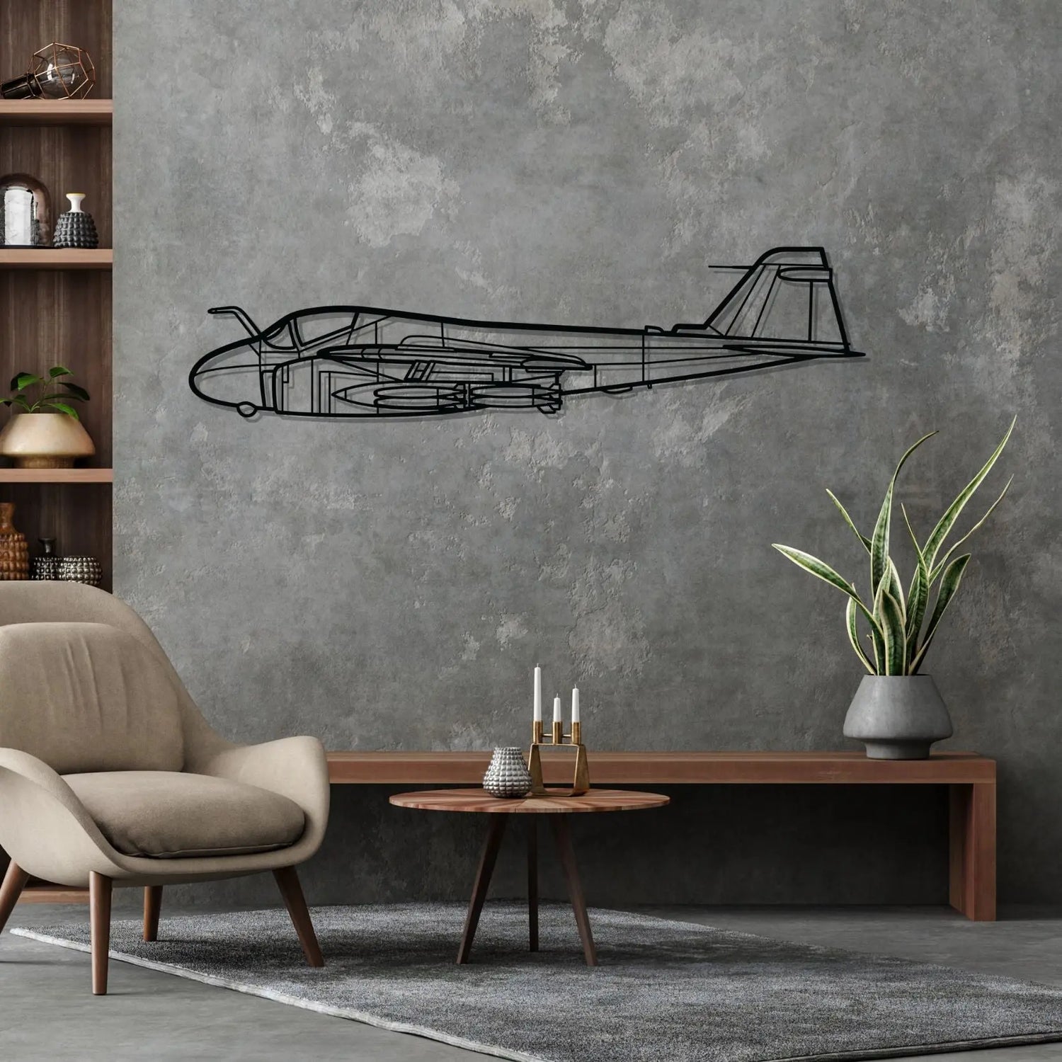 Décoration murale en métal - A-6 Intruder aircraftvibes