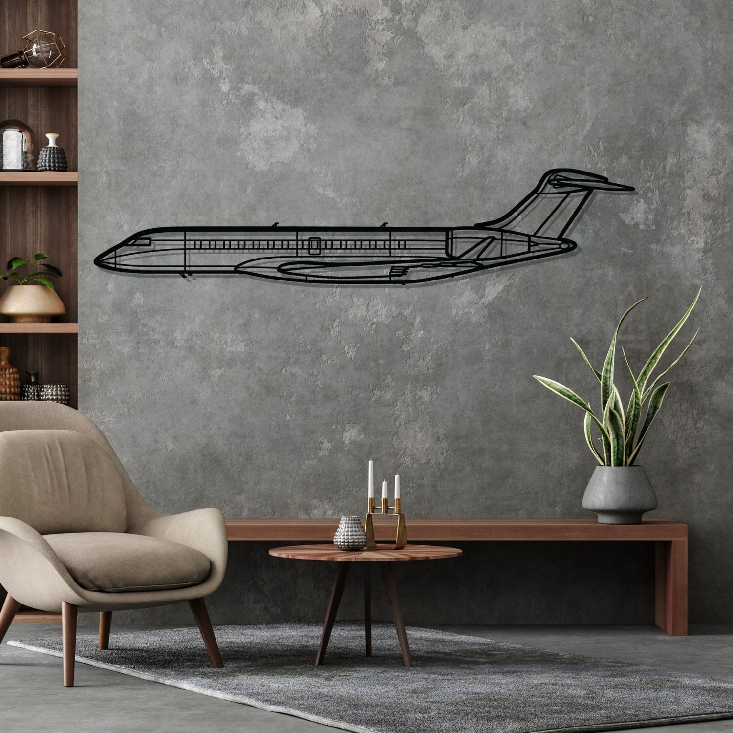 Décoration murale en métal - Global 7500 aircraftvibes