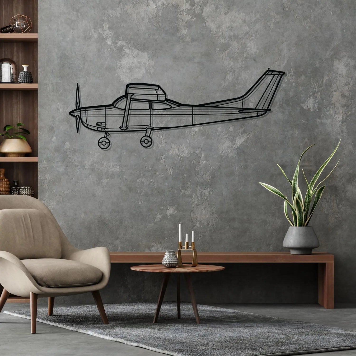 Décoration murale en métal - 182H Skylane aircraftvibes