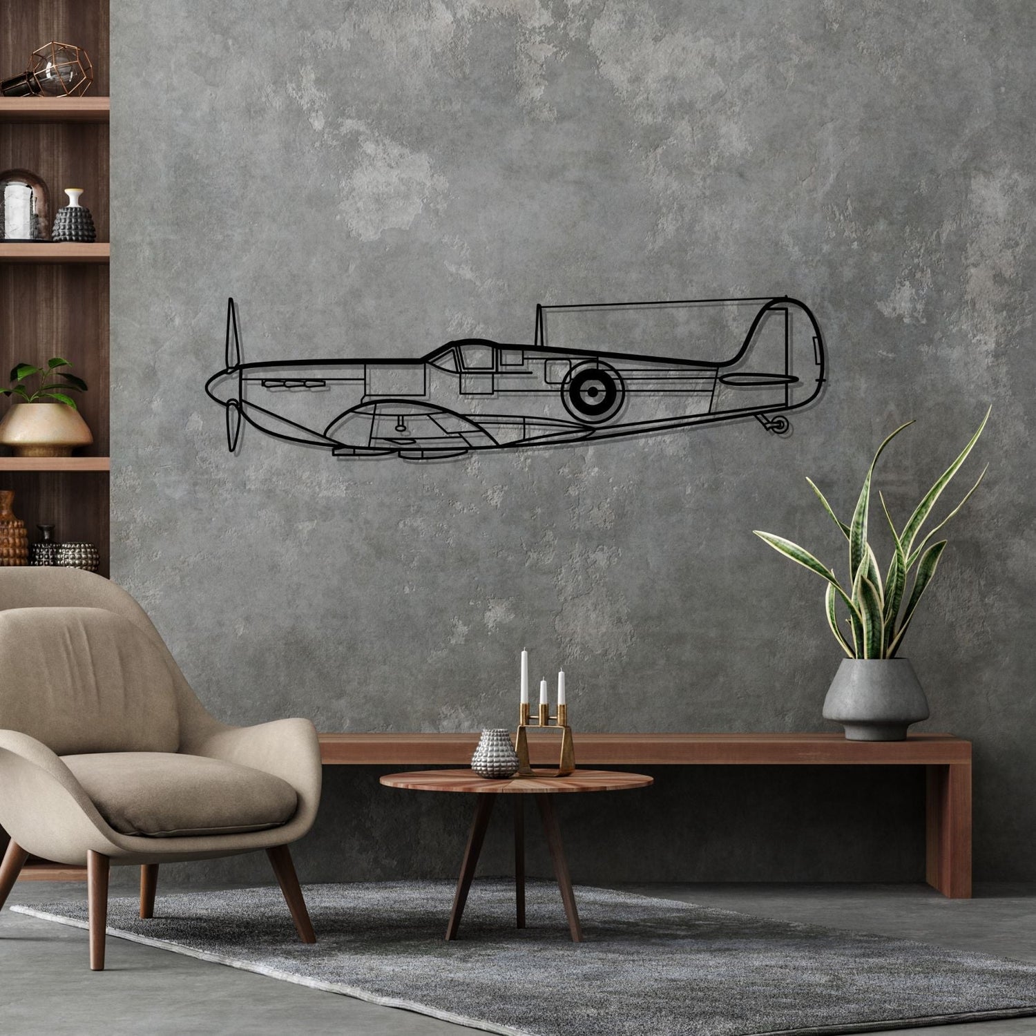 Décoration murale en métal - Spitfire Mk. aircraftvibes