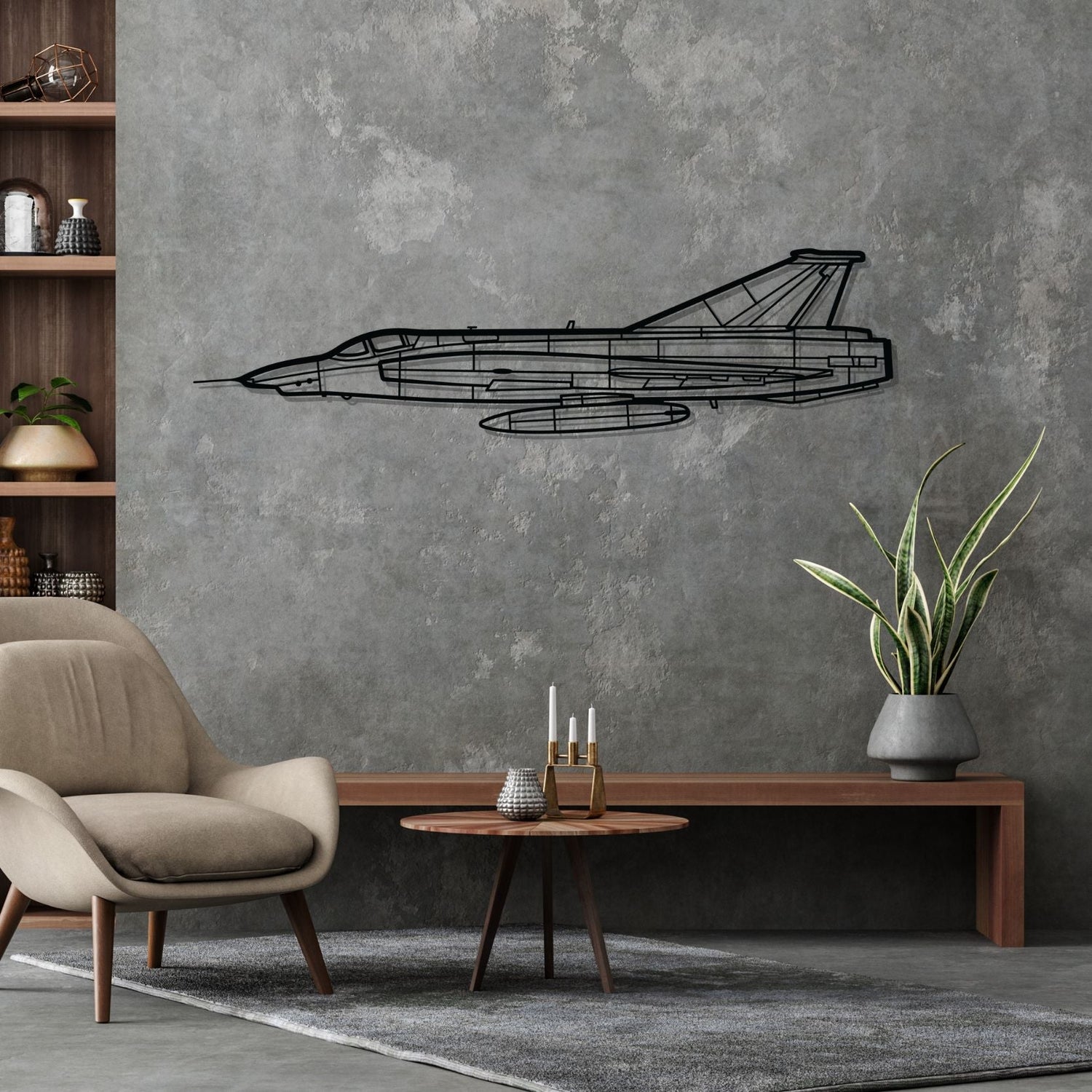Décoration murale en métal - RF-35 Draken aircraftvibes