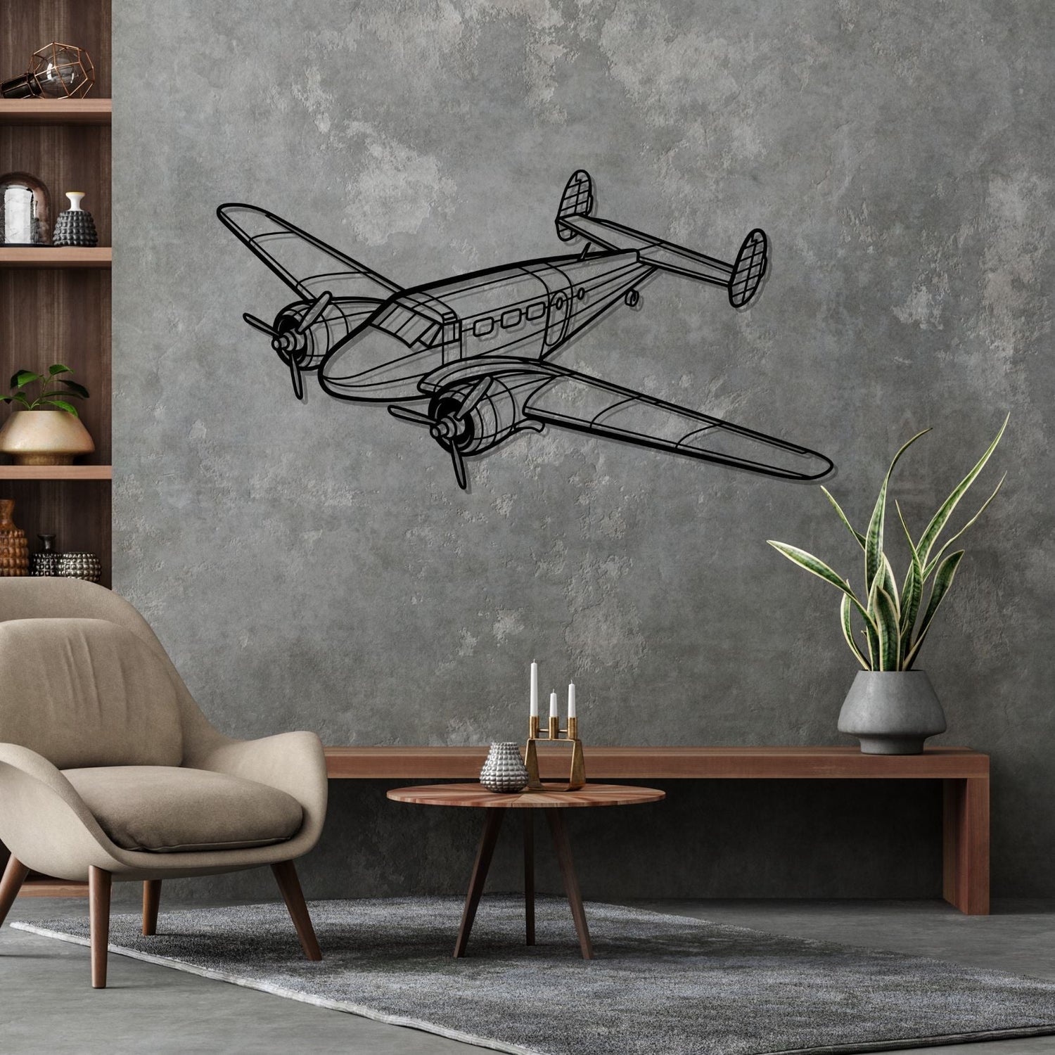 Décoration murale en métal - Model 18 aircraftvibes