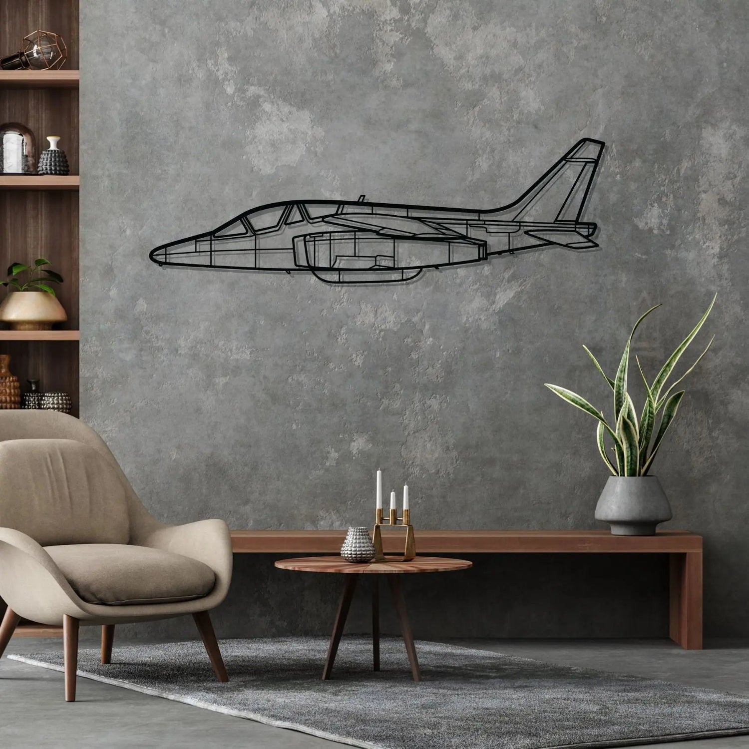 Décoration murale en métal - Alpha Jet aircraftvibes