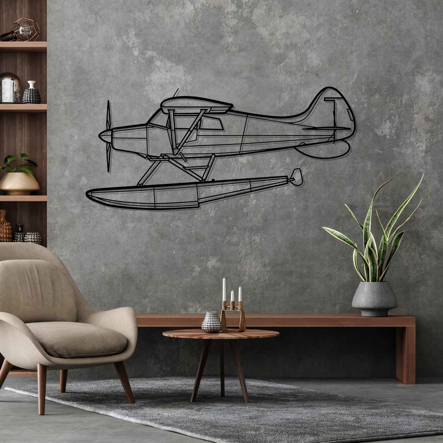 Décoration murale en métal - M-4 Silhouette aircraftvibes
