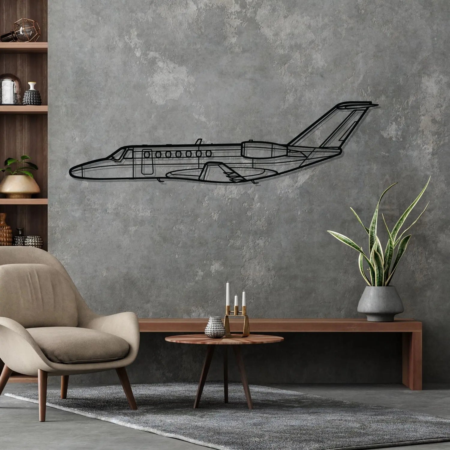 Décoration murale en métal - 525B CJ3 aircraftvibes