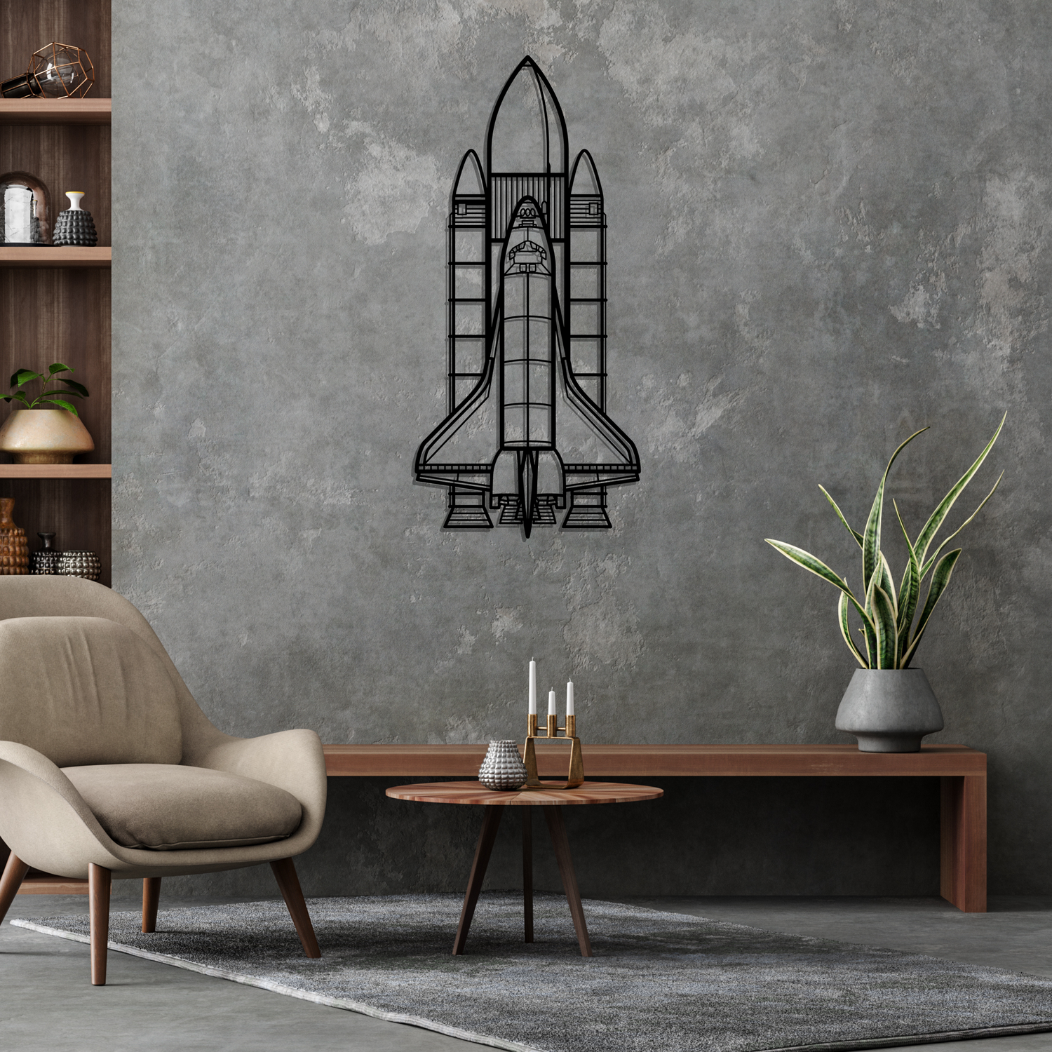 Décoration murale en métal - Space System aircraftvibes
