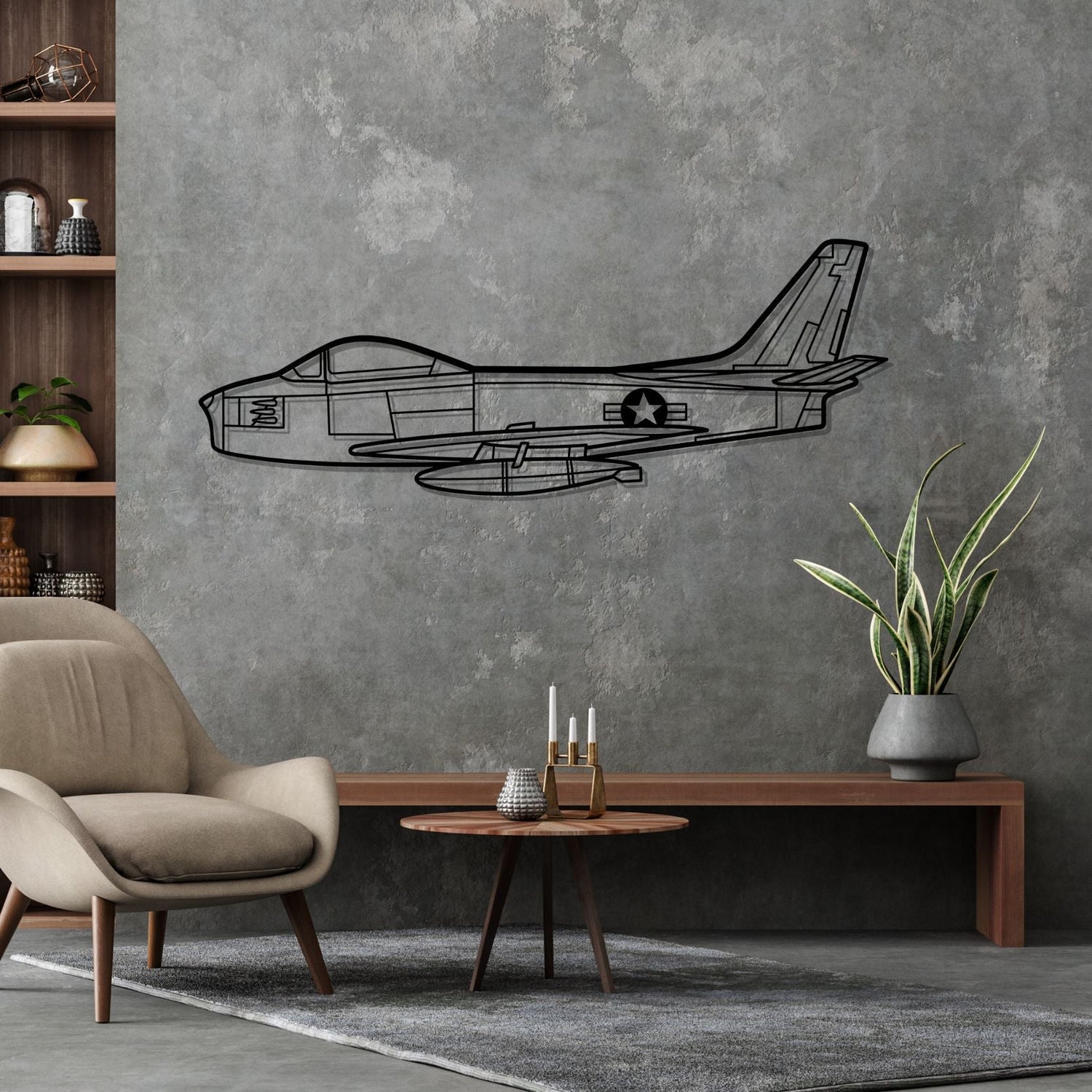 Décoration murale en métal - F-86 Sabre aircraftvibes