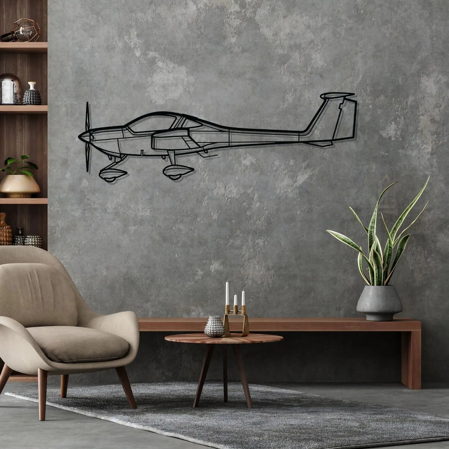 Décoration murale en métal - DA20 Silhouette aircraftvibes