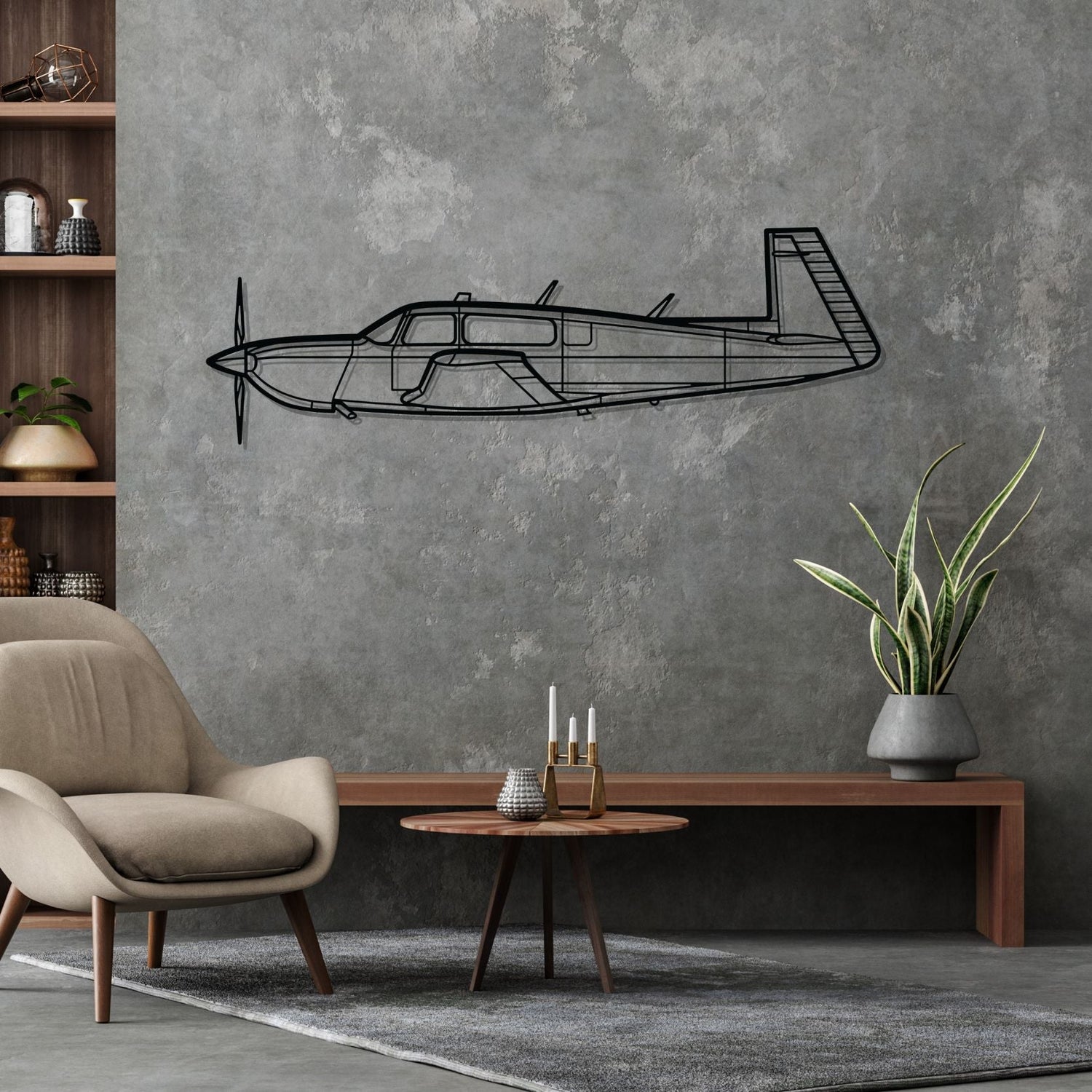 Décoration murale en métal - M20K Silhouette aircraftvibes