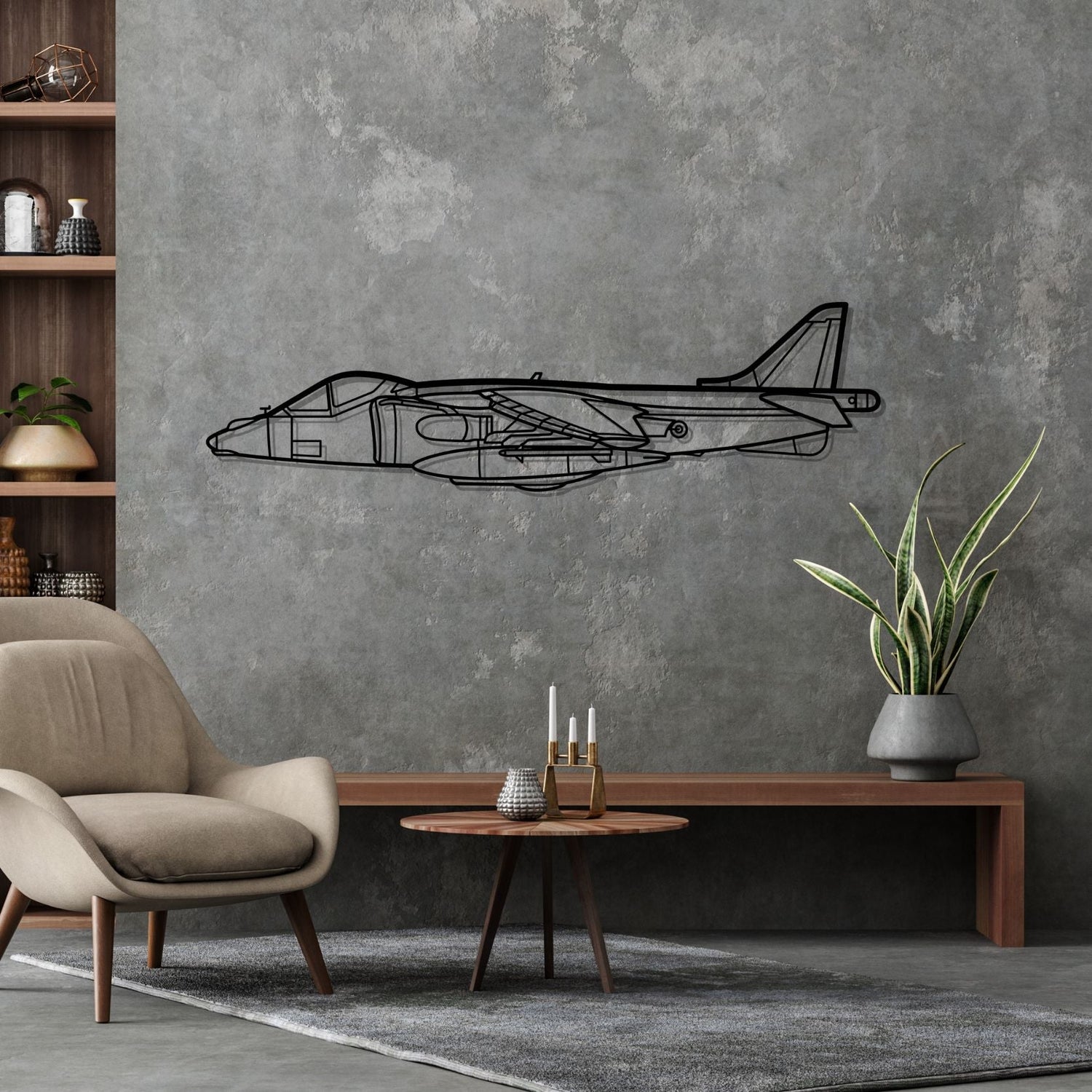 Décoration murale en métal - Harrier GR7 aircraftvibes