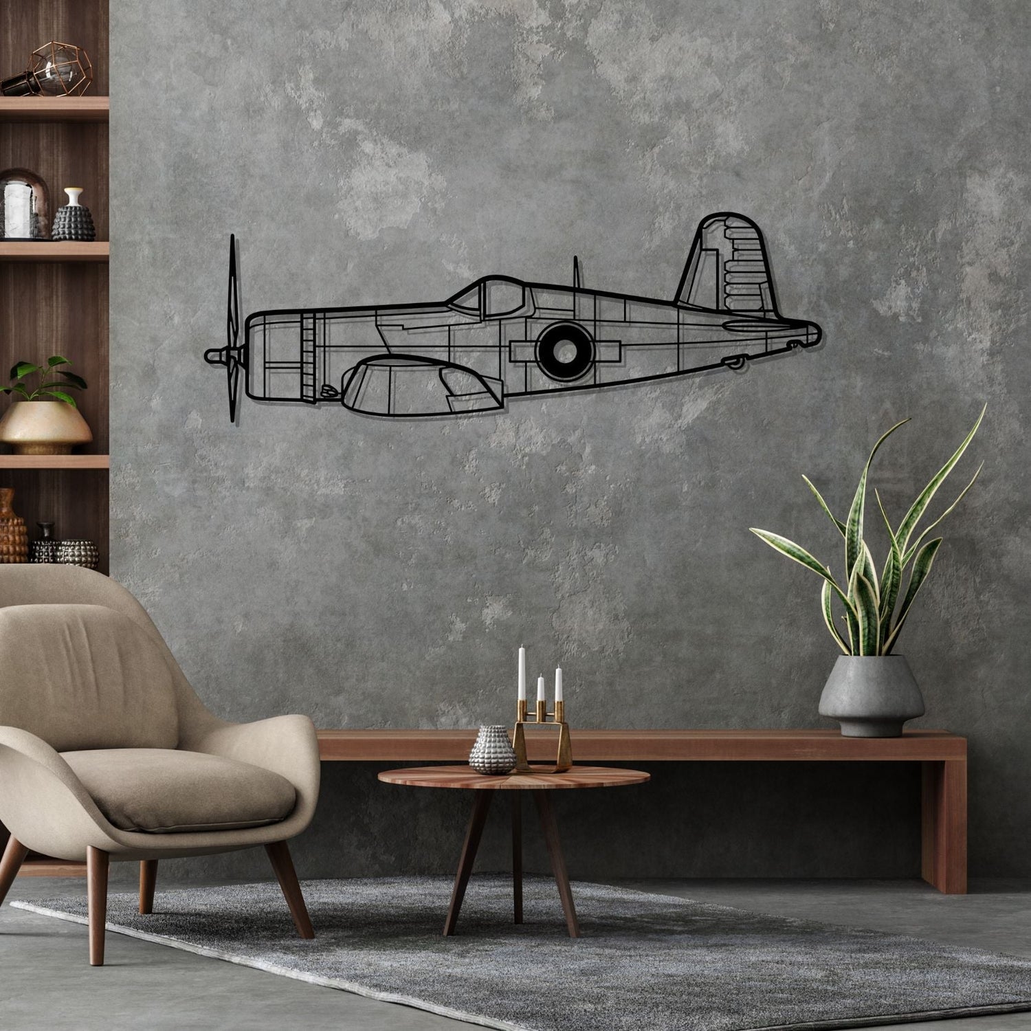 Décoration murale en métal - FG-1D Corsair aircraftvibes