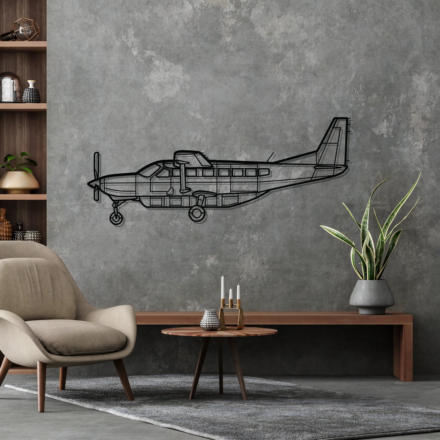 Décoration murale en métal - 208 Caravan aircraftvibes
