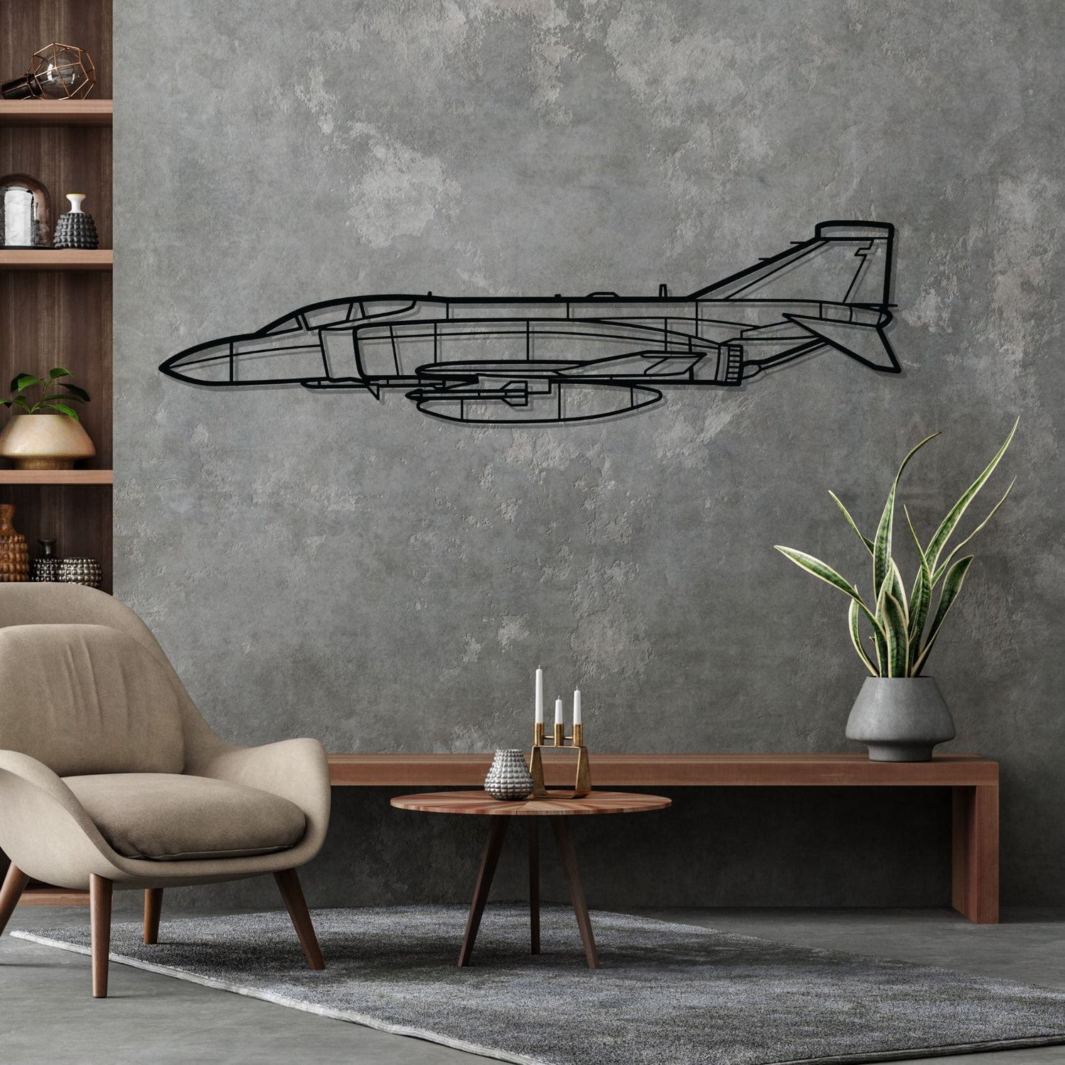 Décoration murale en métal - RAF F-4K aircraftvibes